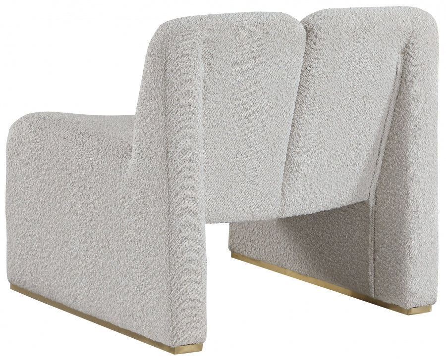 Fauteuil d'appoint rembourré en chenille Vivi