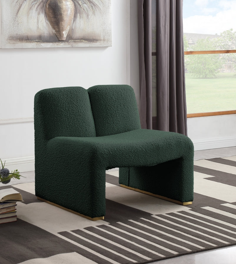 Fauteuil d'appoint rembourré en chenille Vivi