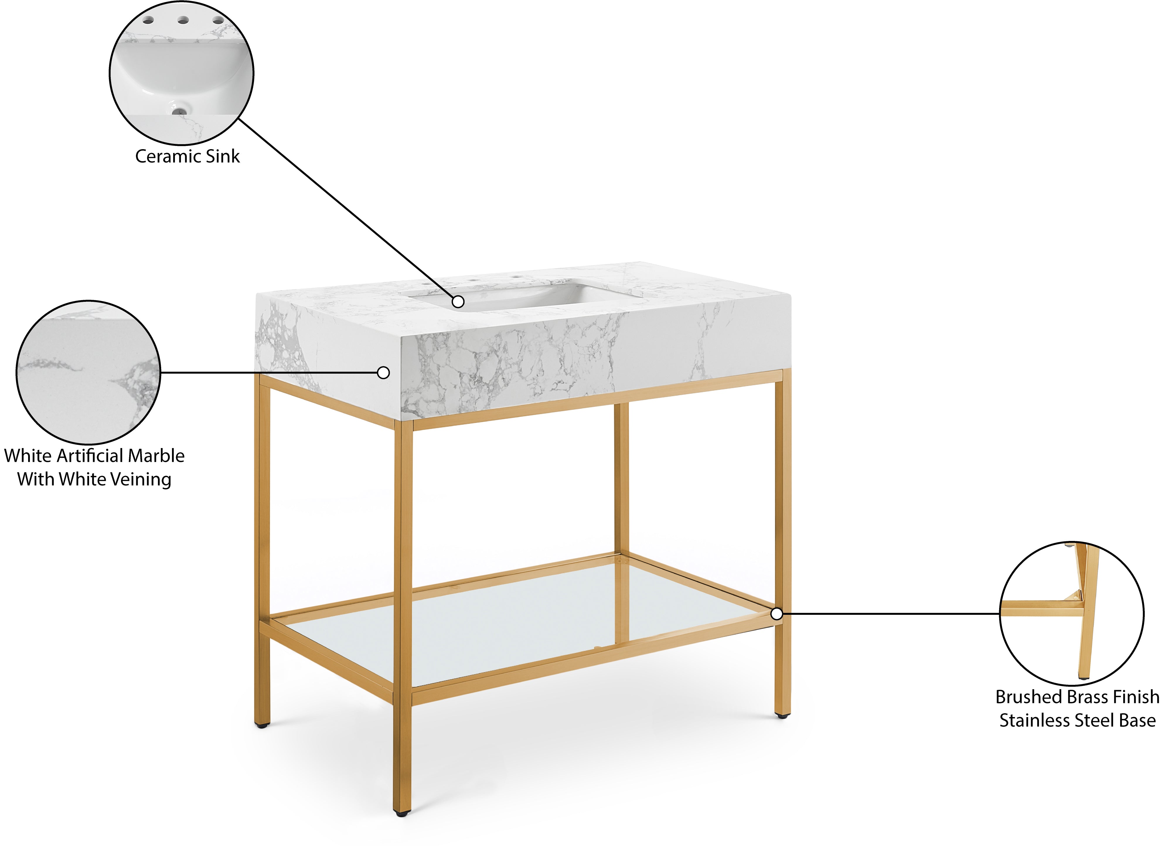 Meuble-lavabo mural pour salle de bain avec lavabo inclus