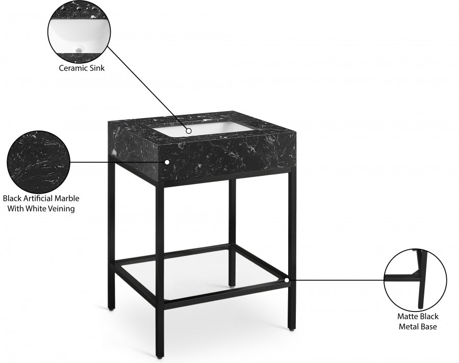 Meuble-lavabo mural pour salle de bain avec lavabo inclus