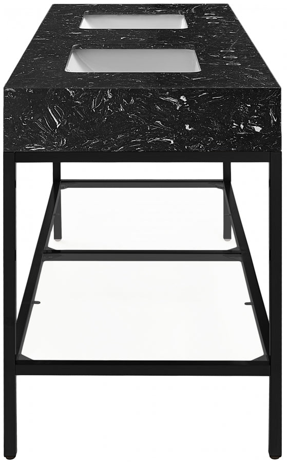 Meuble-lavabo mural pour salle de bain avec lavabo inclus