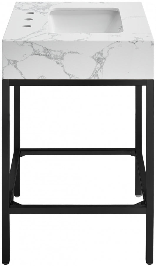 Meuble-lavabo mural pour salle de bain avec lavabo inclus