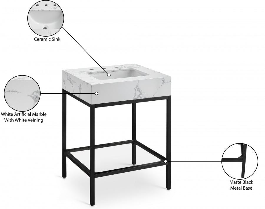 Meuble-lavabo mural pour salle de bain avec lavabo inclus