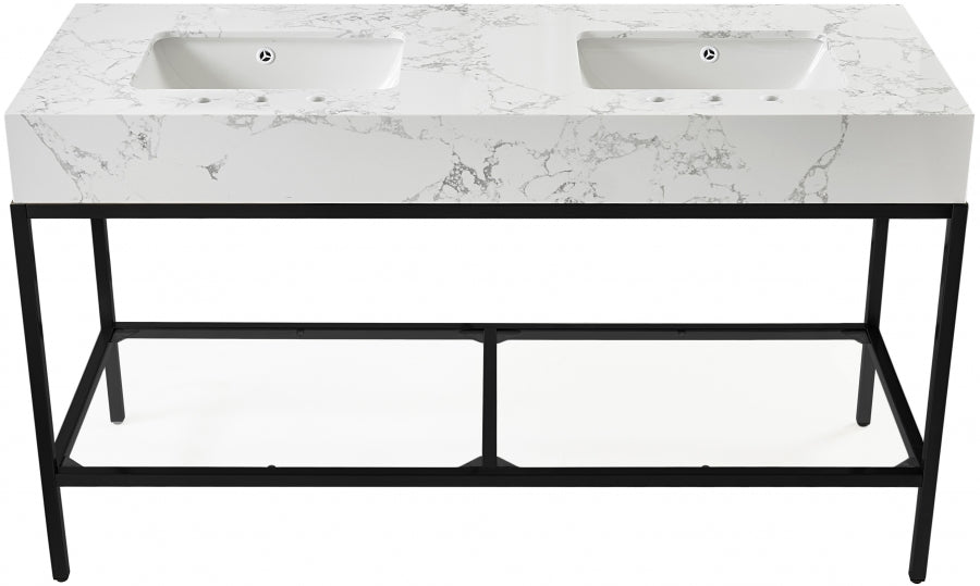 Meuble-lavabo mural pour salle de bain avec lavabo inclus