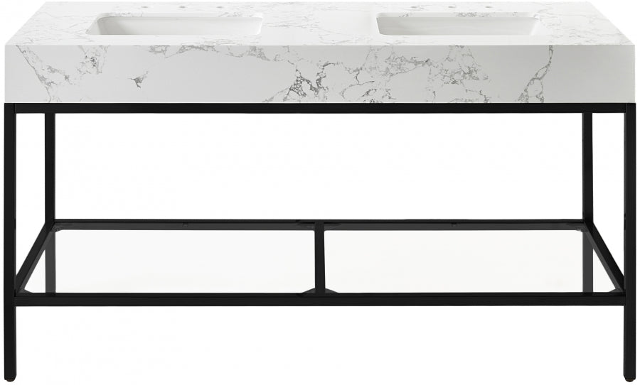 Meuble-lavabo mural pour salle de bain avec lavabo inclus