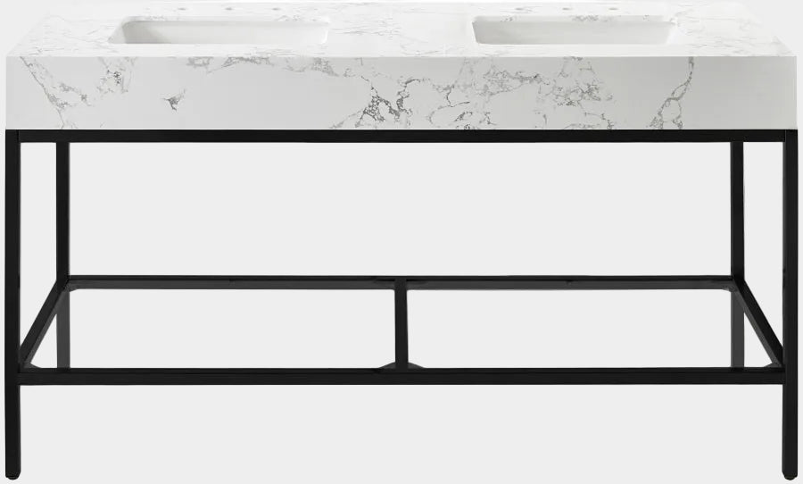 Meuble-lavabo mural pour salle de bain avec lavabo inclus
