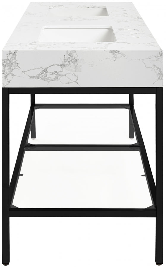 Meuble-lavabo mural pour salle de bain avec lavabo inclus