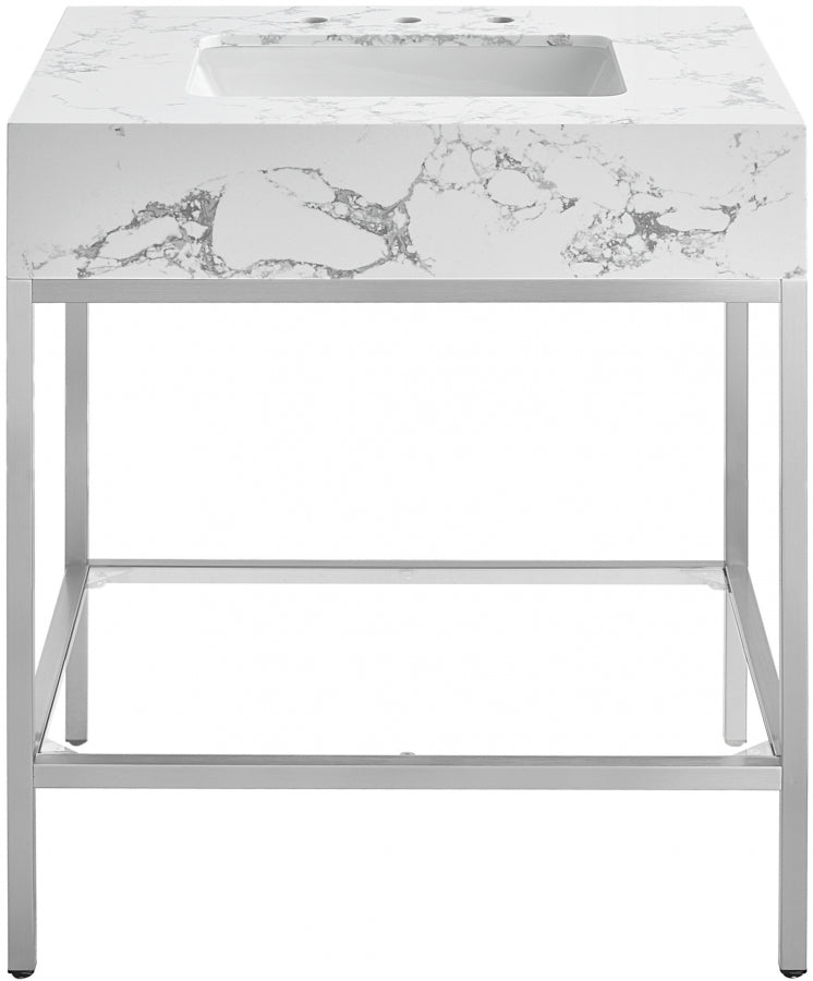 Meuble-lavabo mural pour salle de bain avec lavabo inclus