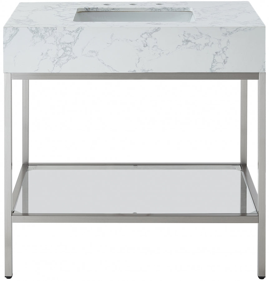 Meuble-lavabo mural pour salle de bain avec lavabo inclus