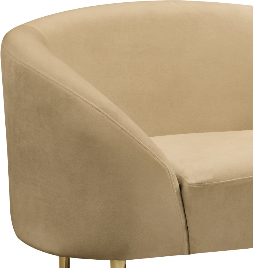 Fauteuil d'appoint rembourré en chenille Vivi