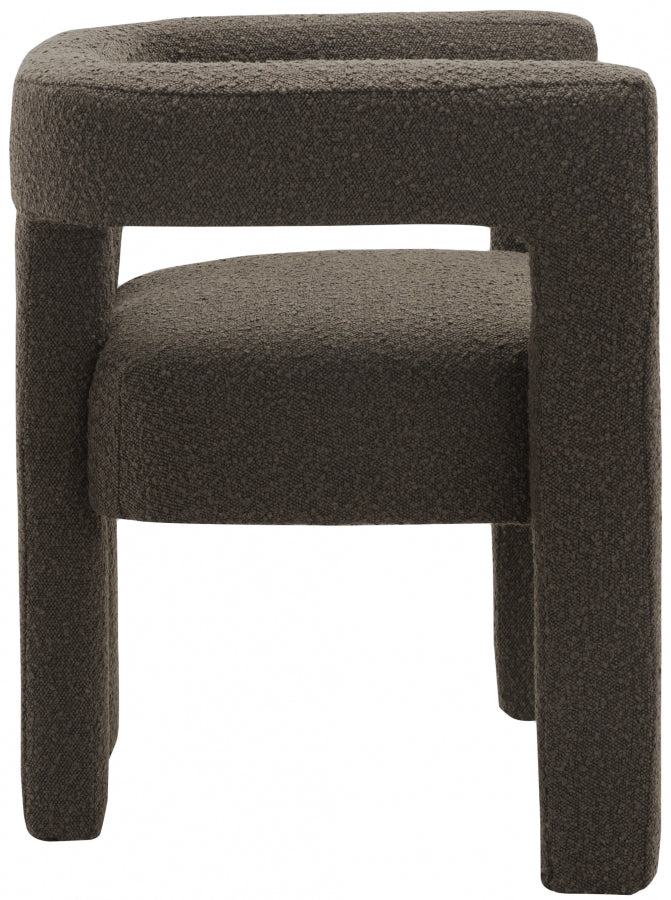 Fauteuil d'appoint rembourré en chenille Vivi