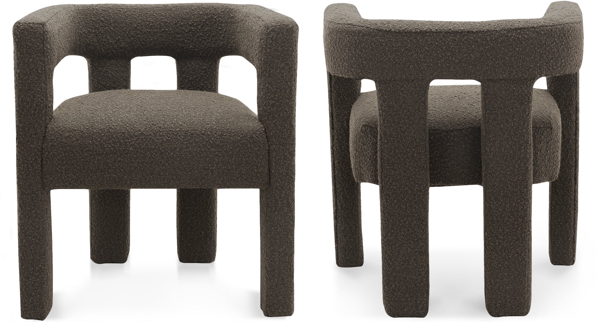 Fauteuil d'appoint rembourré en chenille Vivi
