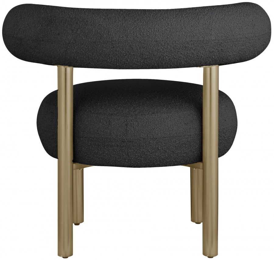 Fauteuil d'appoint rembourré en chenille Vivi