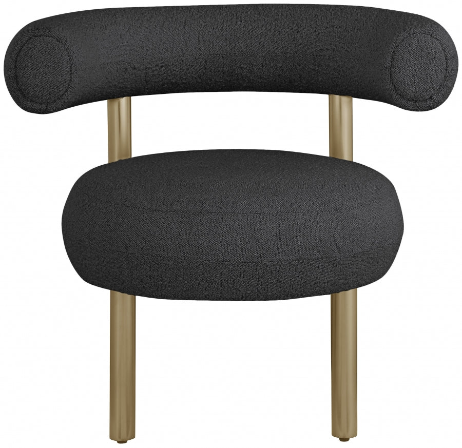Fauteuil d'appoint rembourré en chenille Vivi