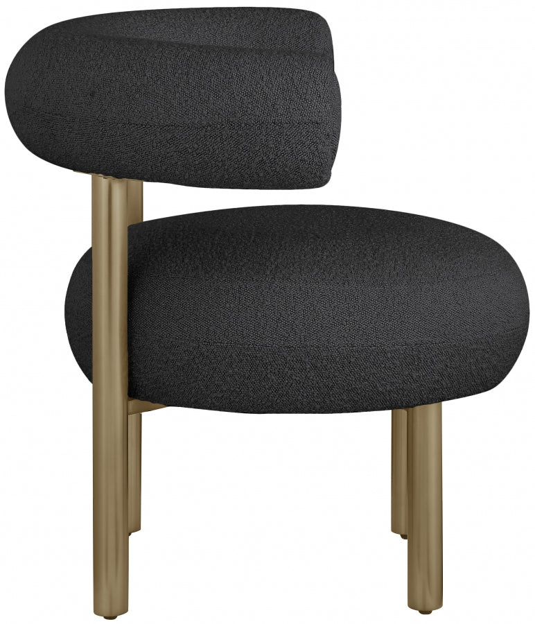 Fauteuil d'appoint rembourré en chenille Vivi