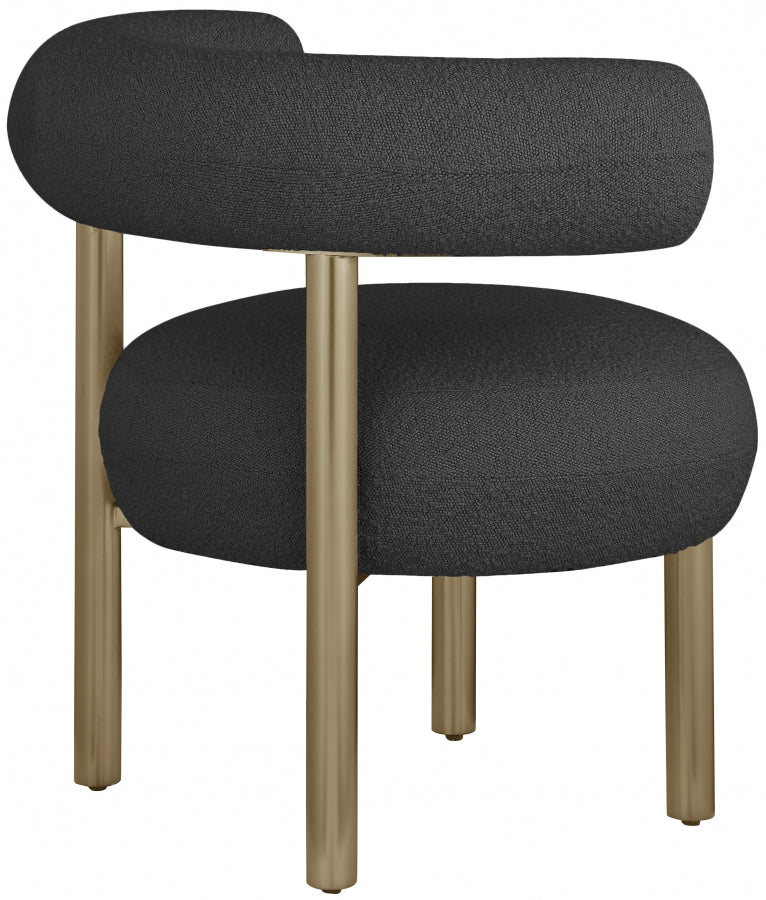 Fauteuil d'appoint rembourré en chenille Vivi