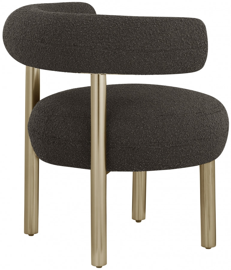 Fauteuil d'appoint rembourré en chenille Vivi