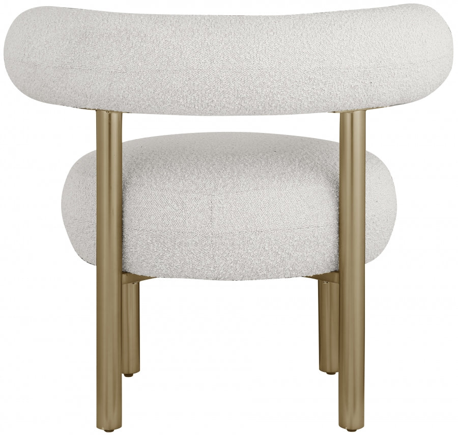 Fauteuil d'appoint rembourré en chenille Vivi
