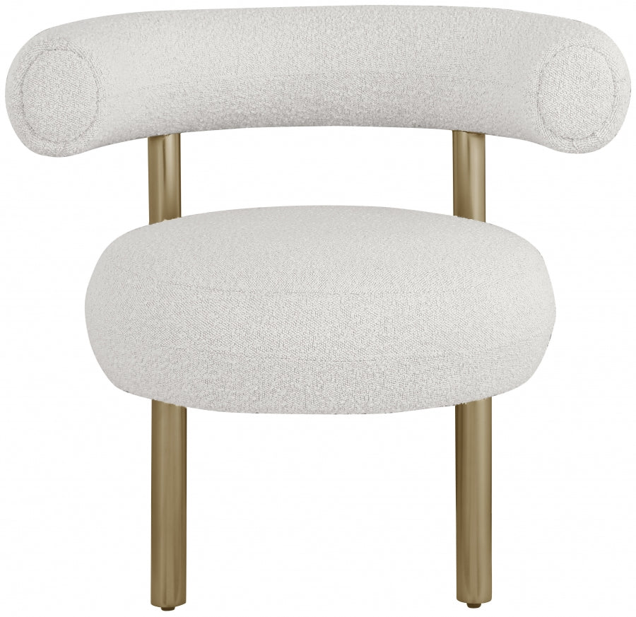 Fauteuil d'appoint rembourré en chenille Vivi