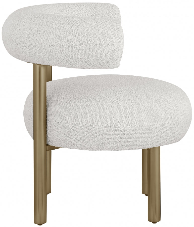 Fauteuil d'appoint rembourré en chenille Vivi