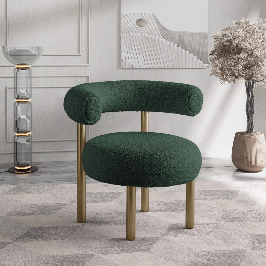 Fauteuil d'appoint rembourré en chenille Vivi