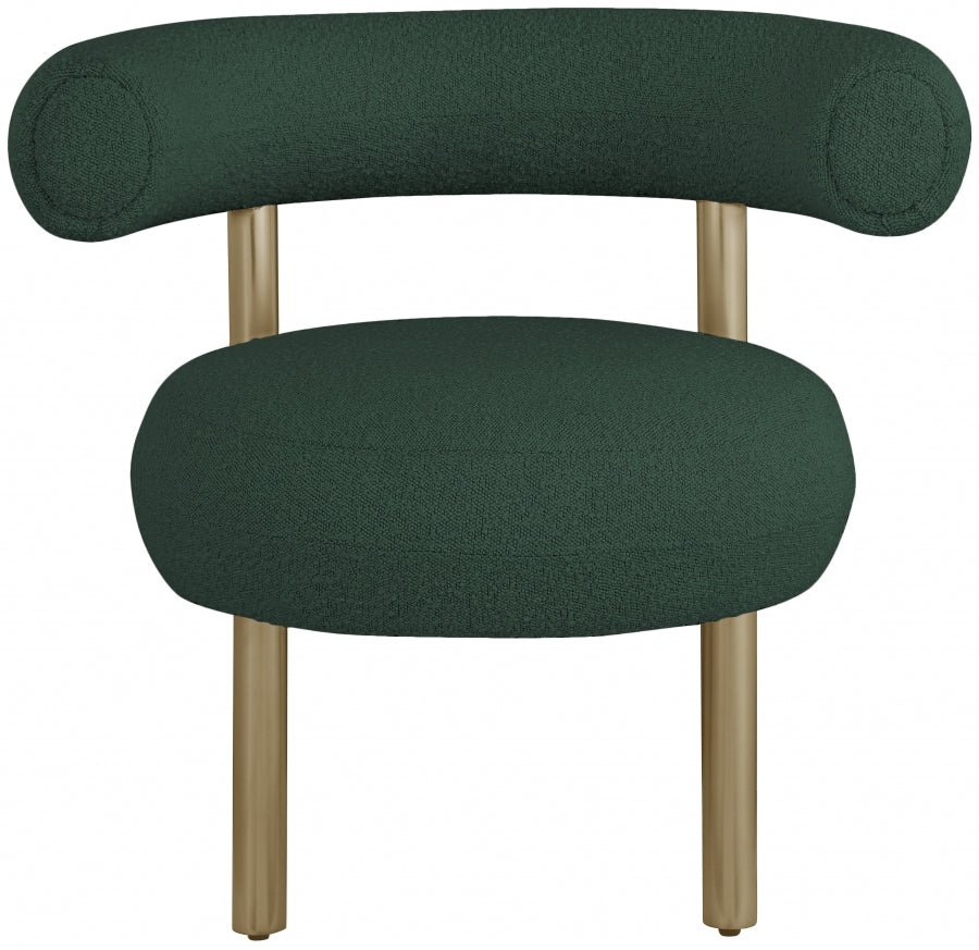 Fauteuil d'appoint rembourré en chenille Vivi