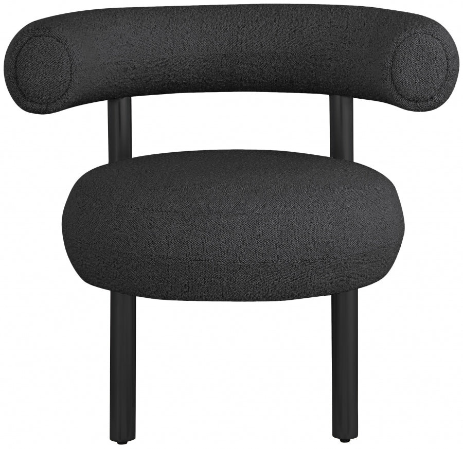 Fauteuil d'appoint rembourré en chenille Vivi