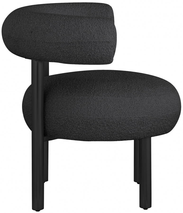 Fauteuil d'appoint rembourré en chenille Vivi