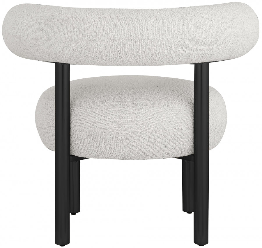 Fauteuil d'appoint rembourré en chenille Vivi