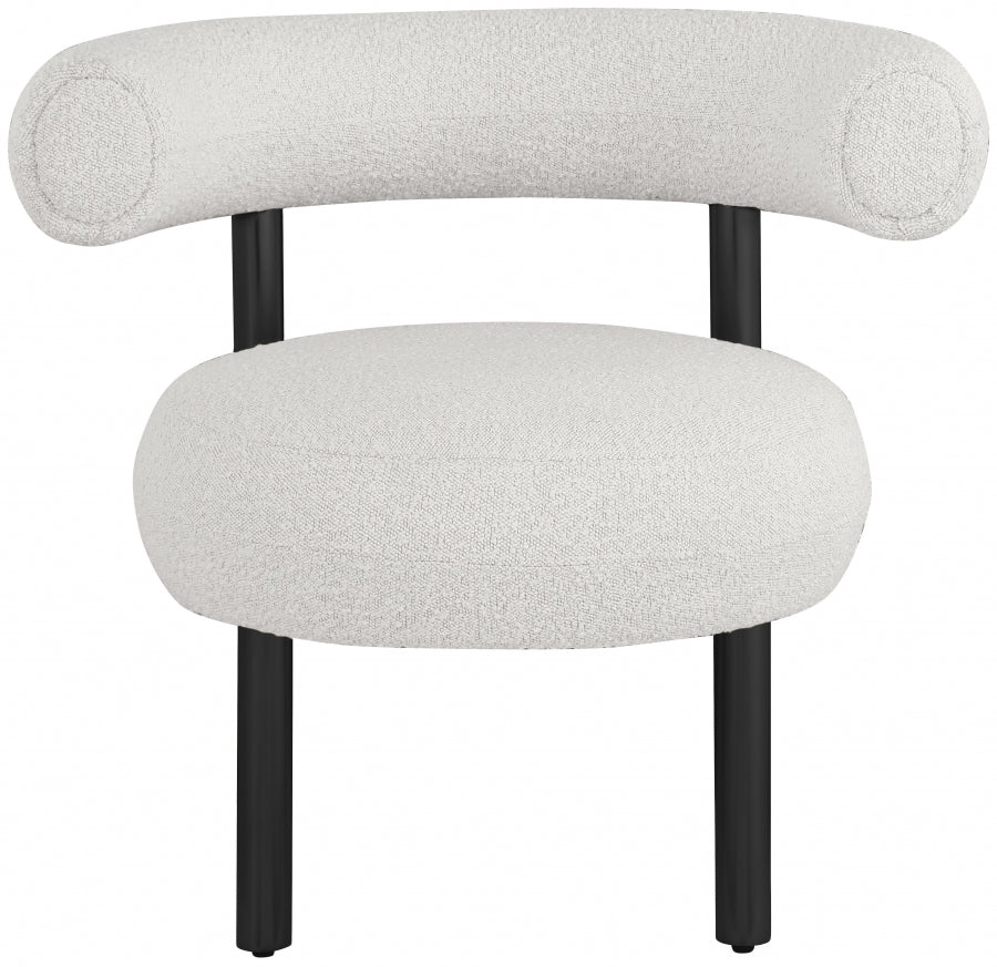 Fauteuil d'appoint rembourré en chenille Vivi