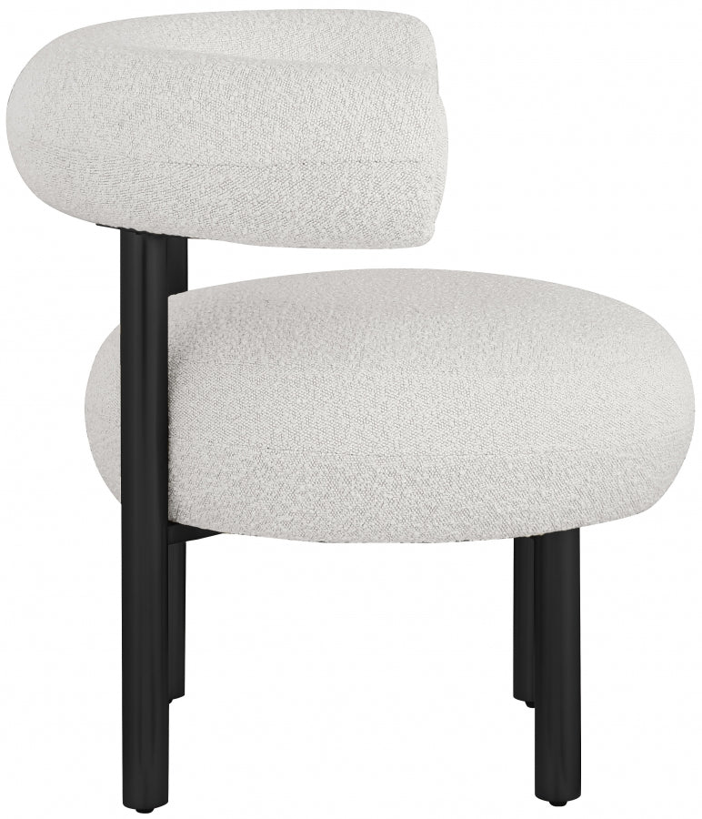 Fauteuil d'appoint rembourré en chenille Vivi