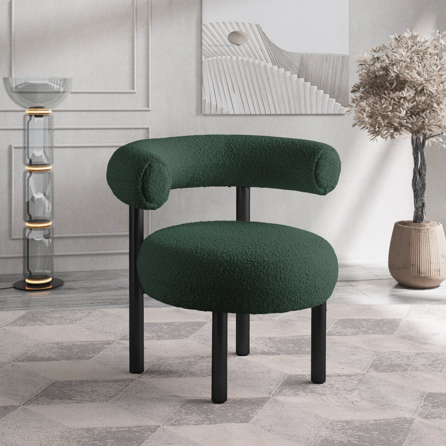 Fauteuil d'appoint rembourré en chenille Vivi