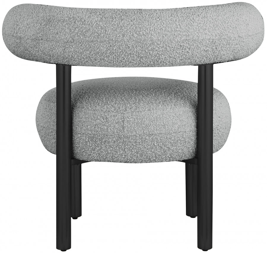 Fauteuil d'appoint rembourré en chenille Vivi