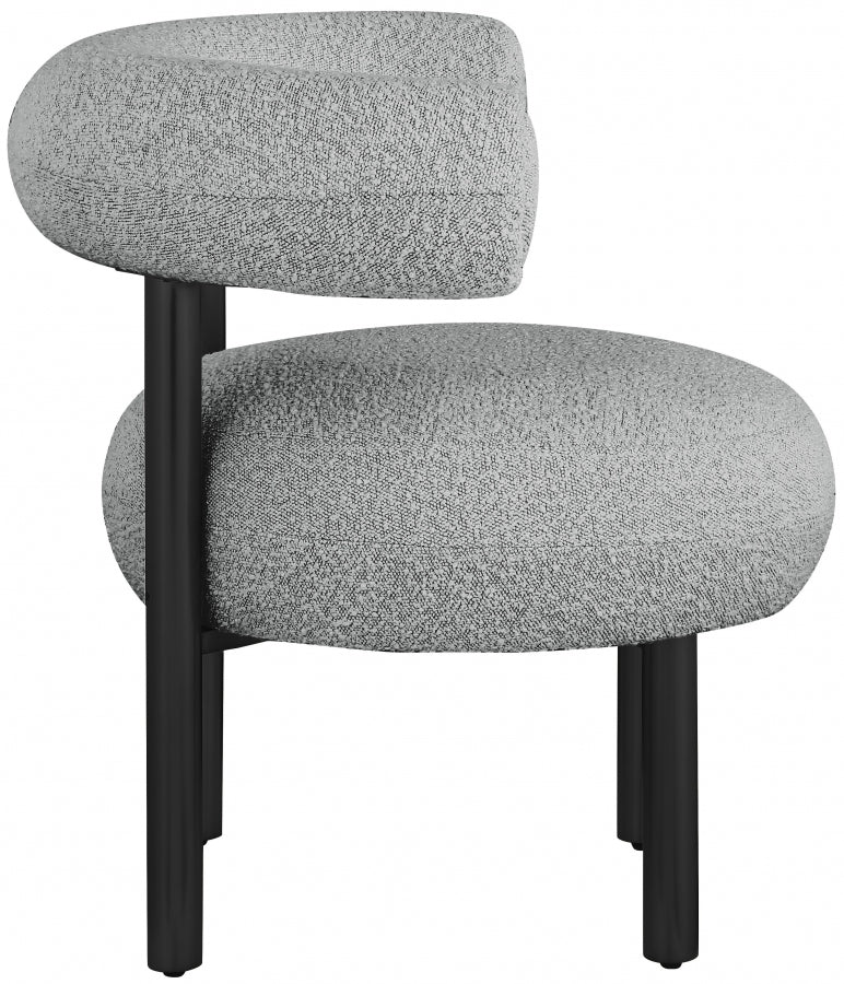 Fauteuil d'appoint rembourré en chenille Vivi