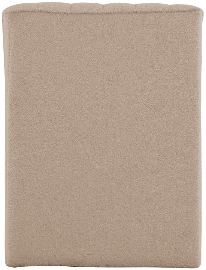 Chaise longue en tissu Orian Teddy