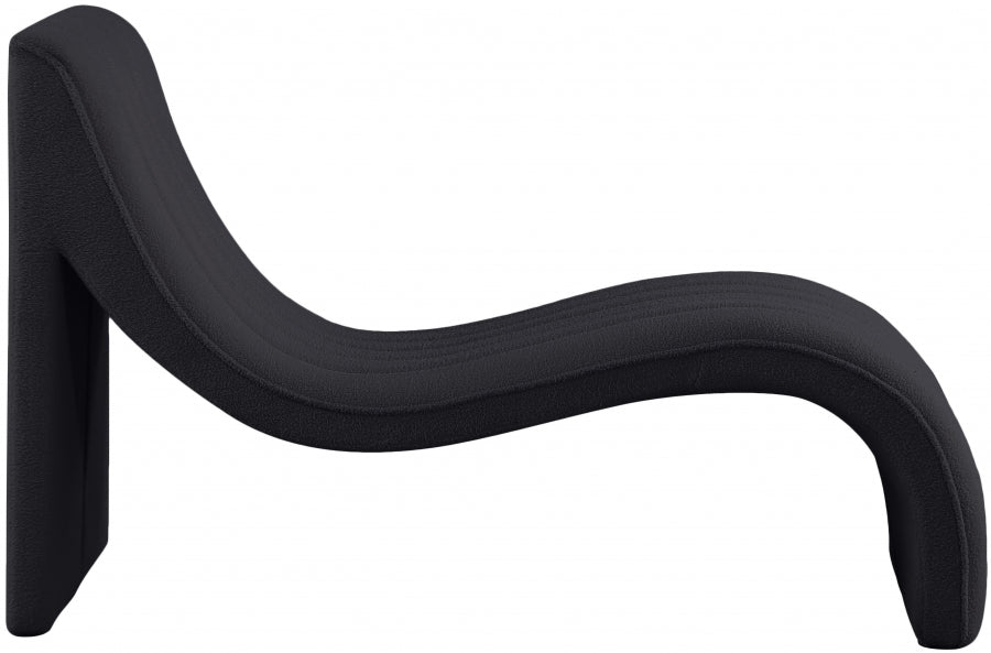 Chaise longue en tissu Orian Teddy