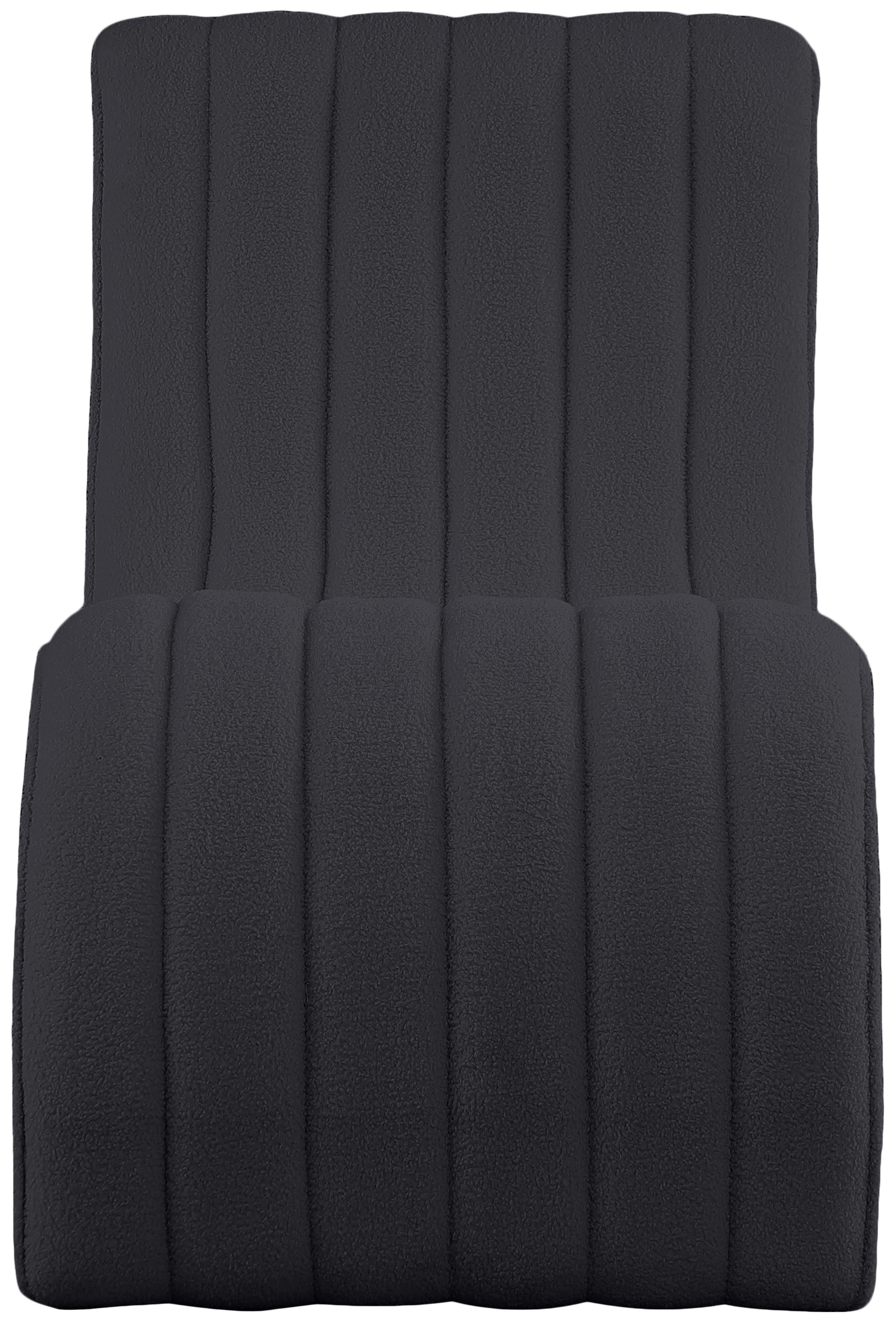 Chaise longue en tissu Orian Teddy