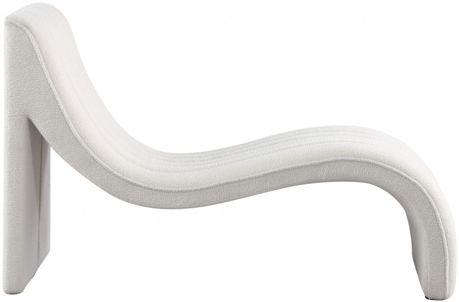 Chaise longue en tissu Orian Teddy