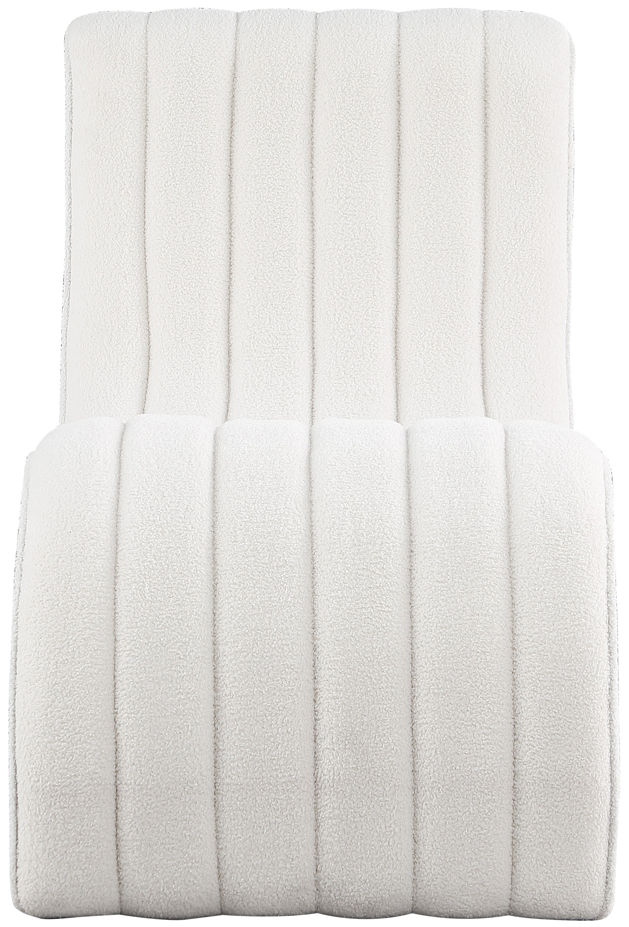 Chaise longue en tissu Orian Teddy