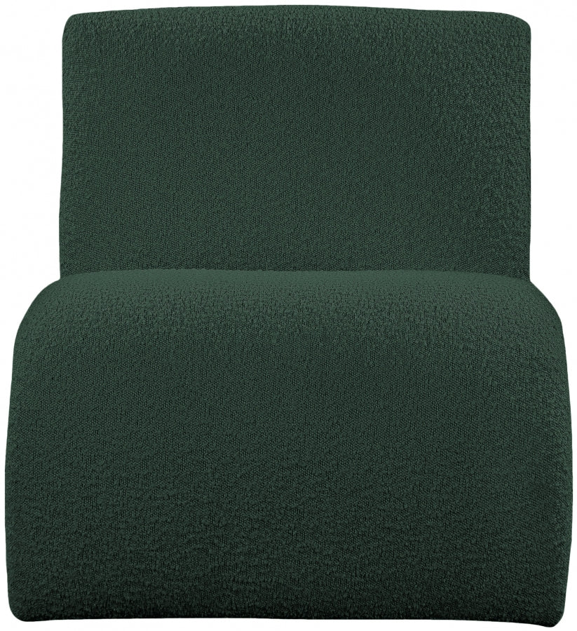Mulberry Boucle Fabric Upholstered Accent Chair