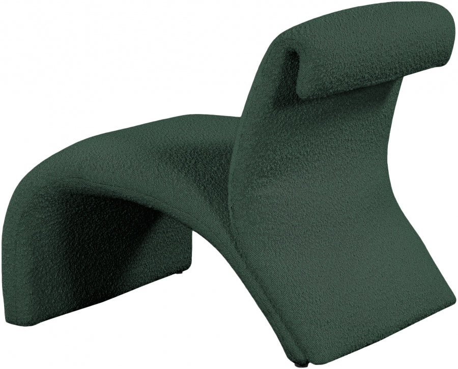 Mulberry Boucle Fabric Upholstered Accent Chair
