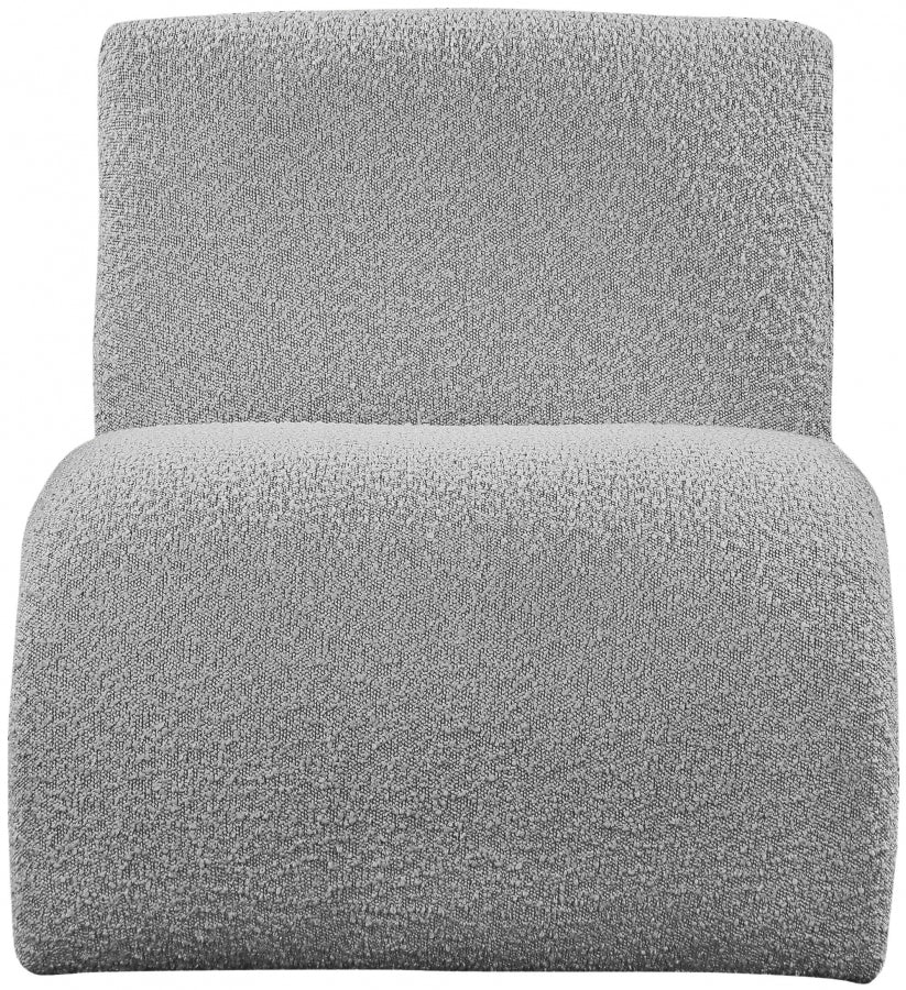 Mulberry Boucle Fabric Upholstered Accent Chair