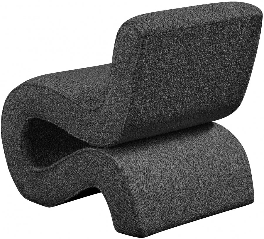 Fauteuil d'appoint rembourré en chenille Vivi