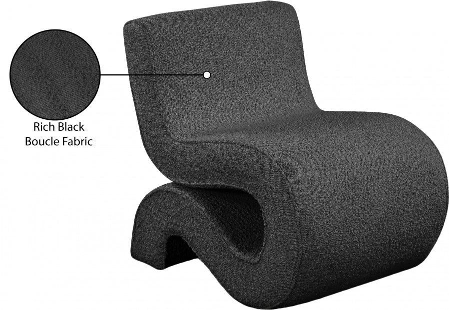 Fauteuil d'appoint rembourré en chenille Vivi