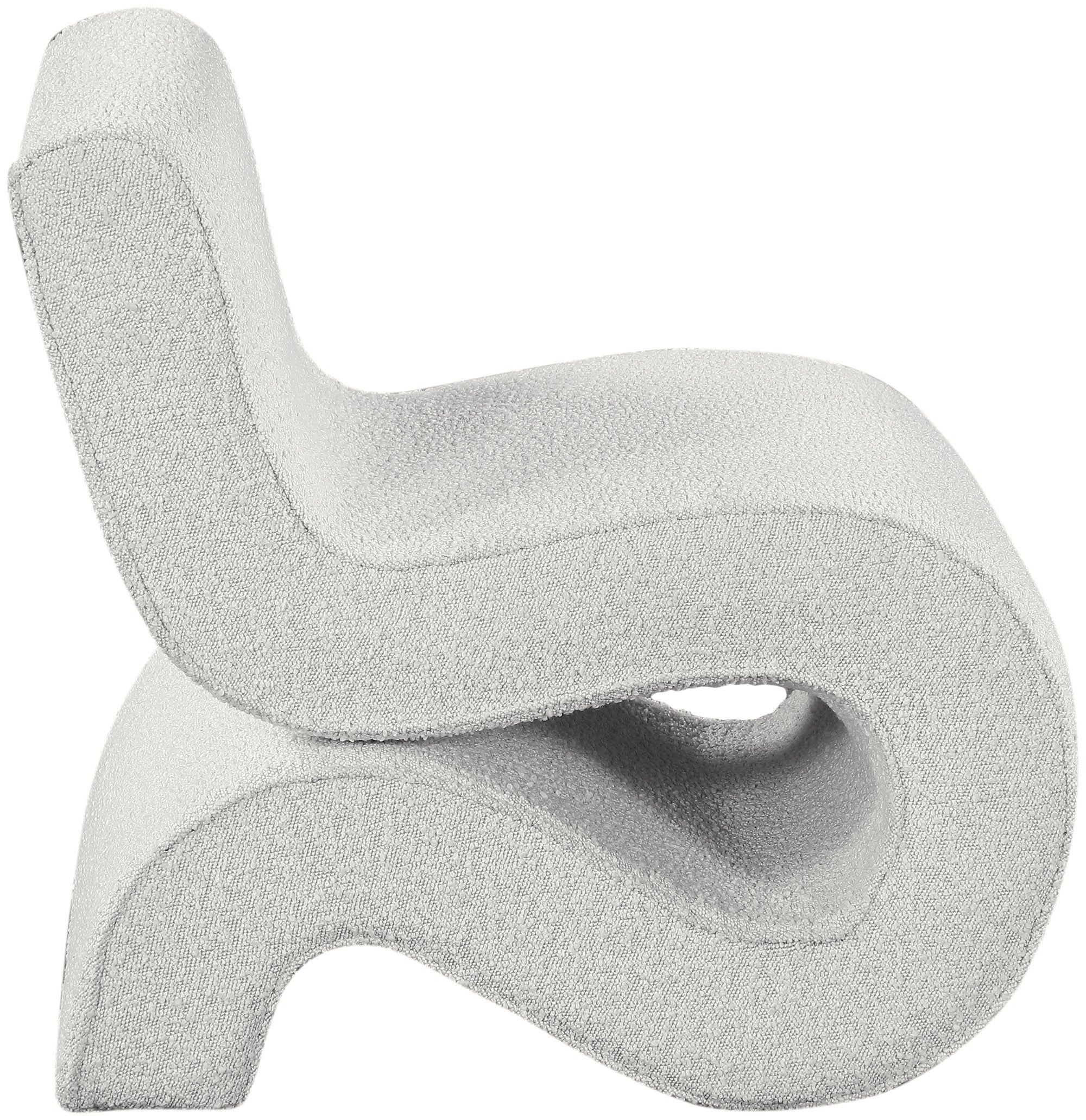 Fauteuil d'appoint rembourré en chenille Vivi