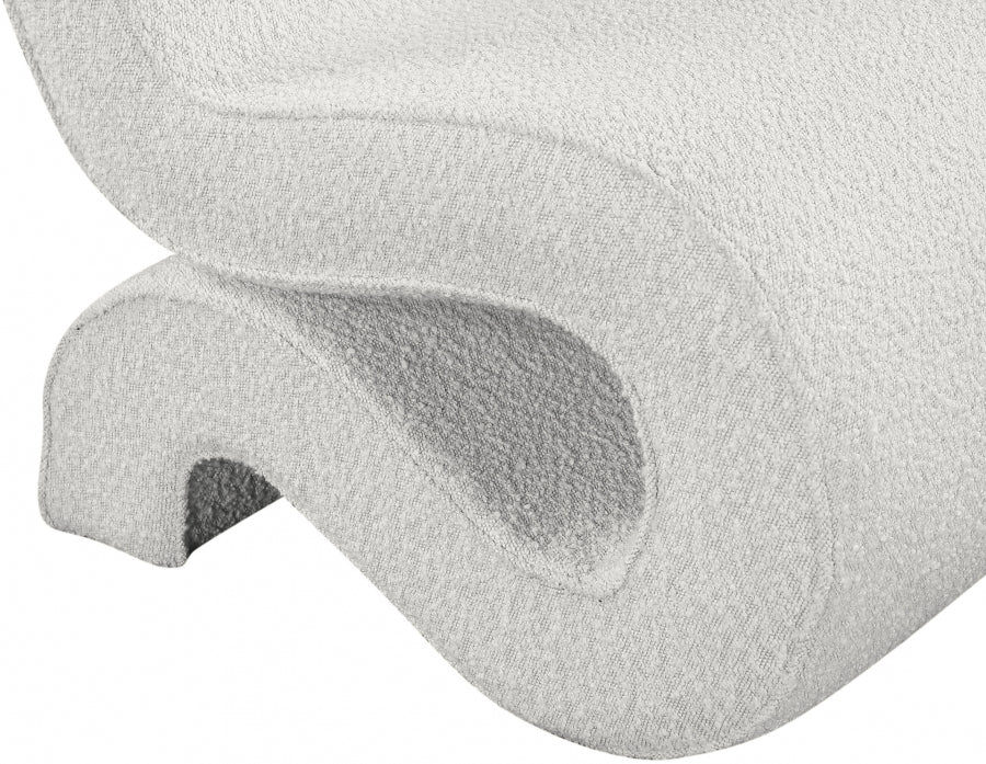 Fauteuil d'appoint rembourré en chenille Vivi