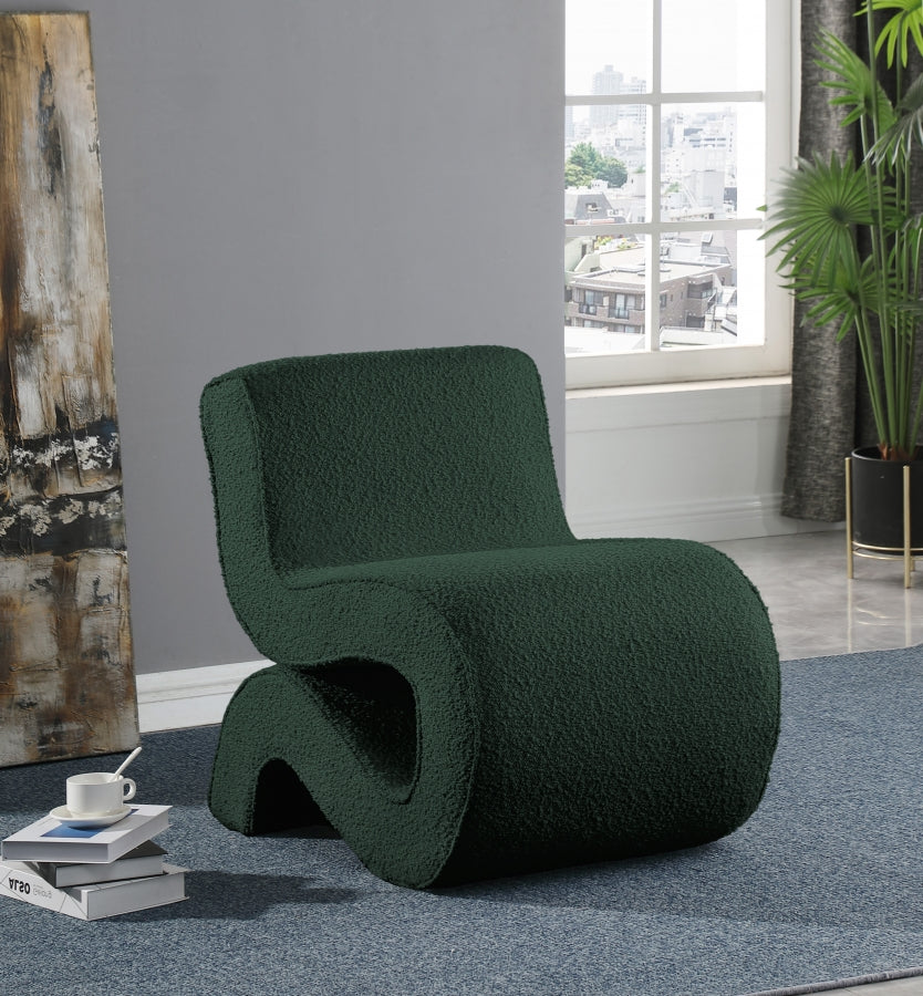Fauteuil d'appoint rembourré en chenille Vivi
