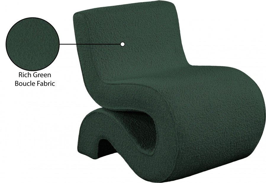 Fauteuil d'appoint rembourré en chenille Vivi