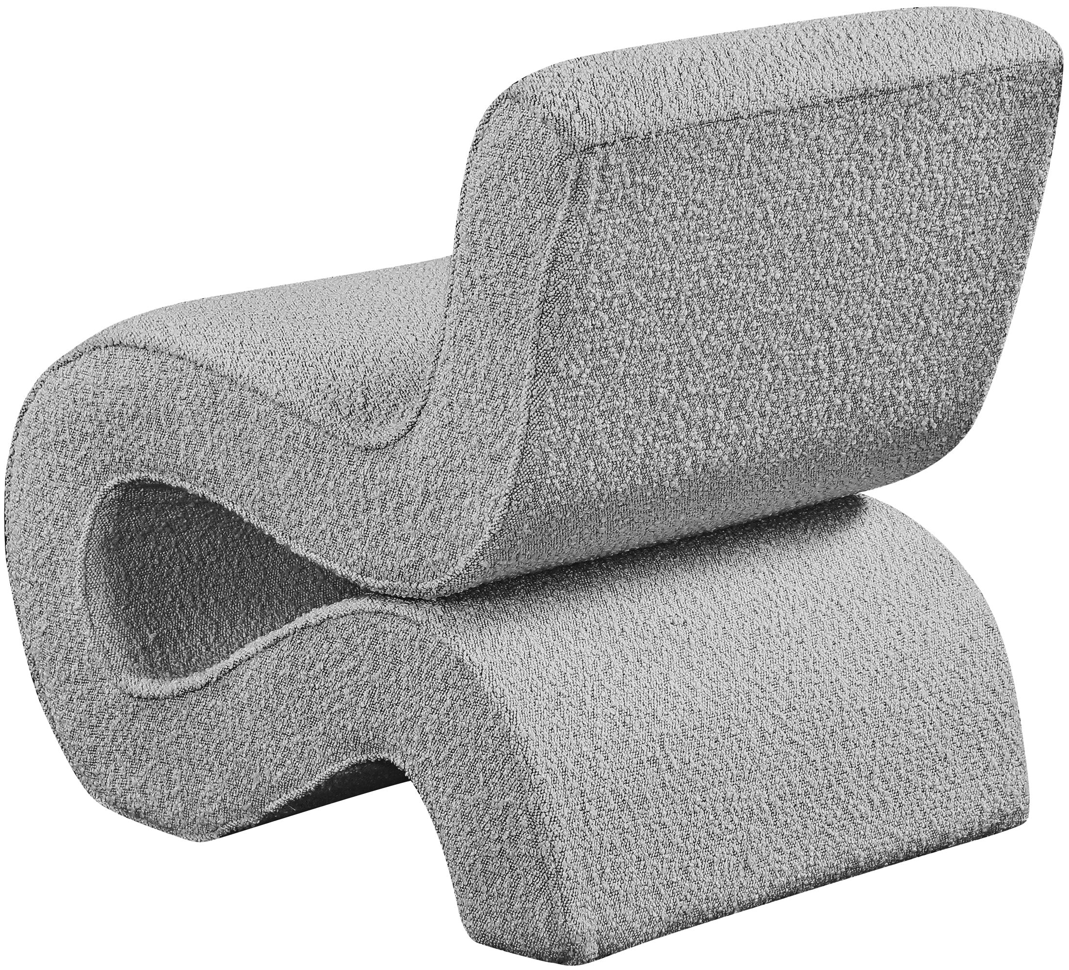 Fauteuil d'appoint rembourré en chenille Vivi