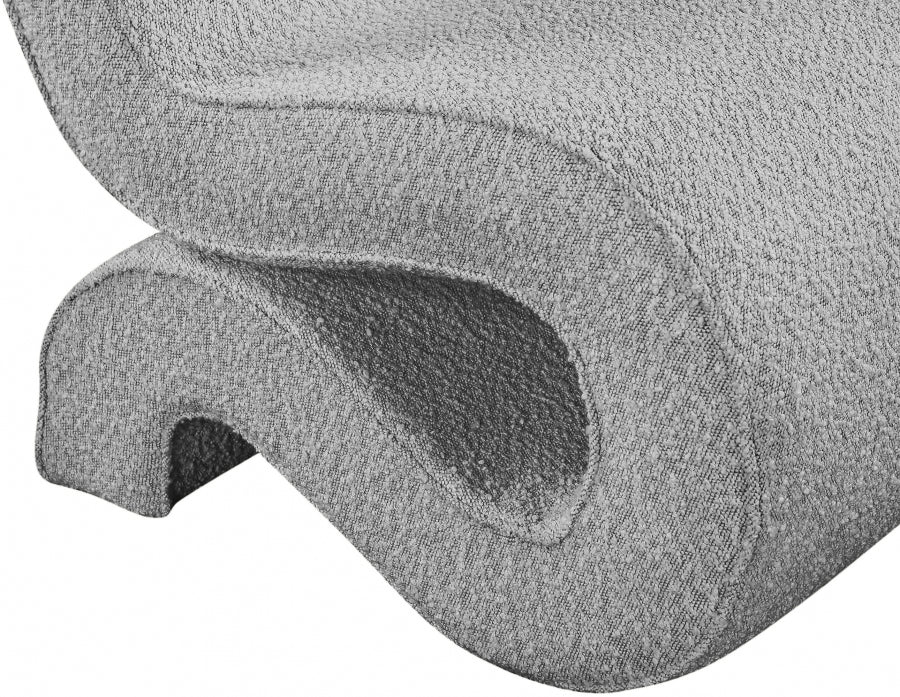 Fauteuil d'appoint rembourré en chenille Vivi